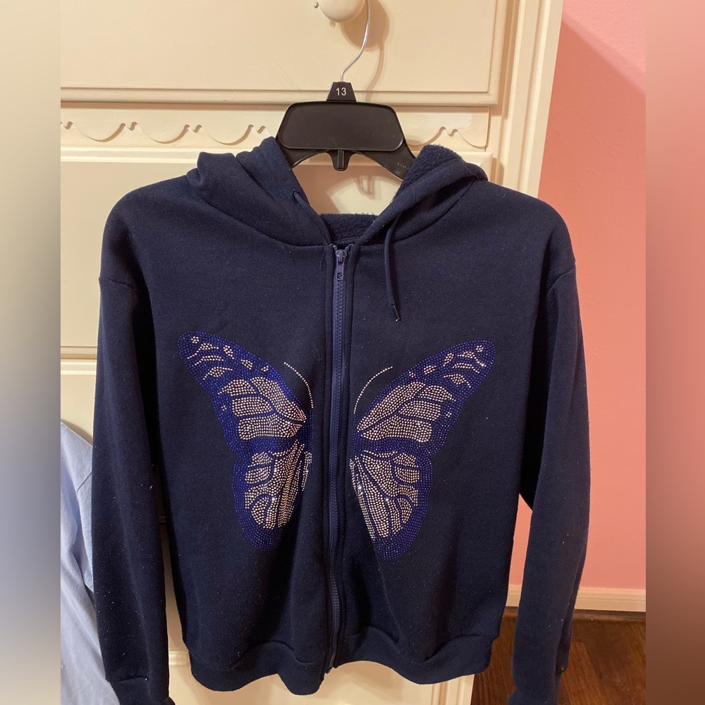 navy blue Butterfly jacket